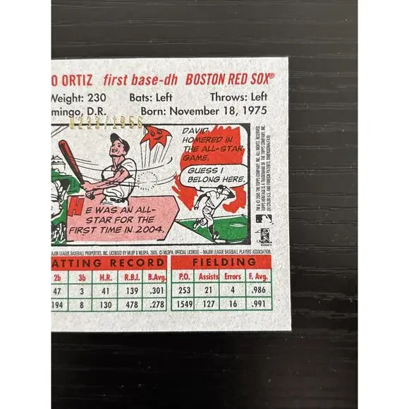 2005 Topps Heritage - David Ortiz #203 233/1956 Near Mint - Picture 8 of 9